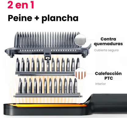 SmoothGlow™ | Cepillo Alisador de Pelo Profesional